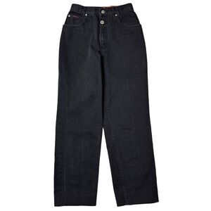 {Lawman} Vintage Y2K Western Black High Rise Comfort Fit Straight Leg Jeans